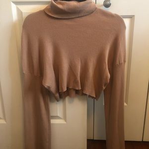 Cropped turtleneck sweater from NA-KD.